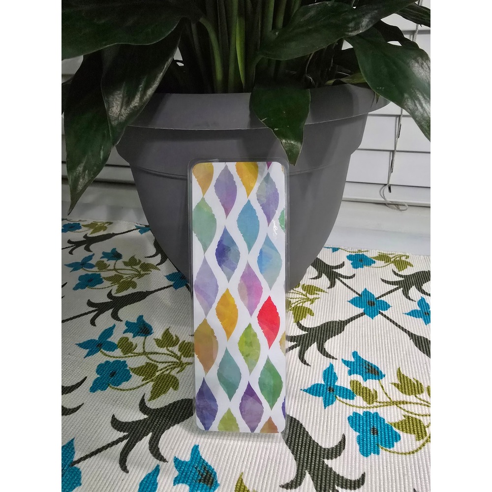 Laminated Geometric Multicolor Bookmark